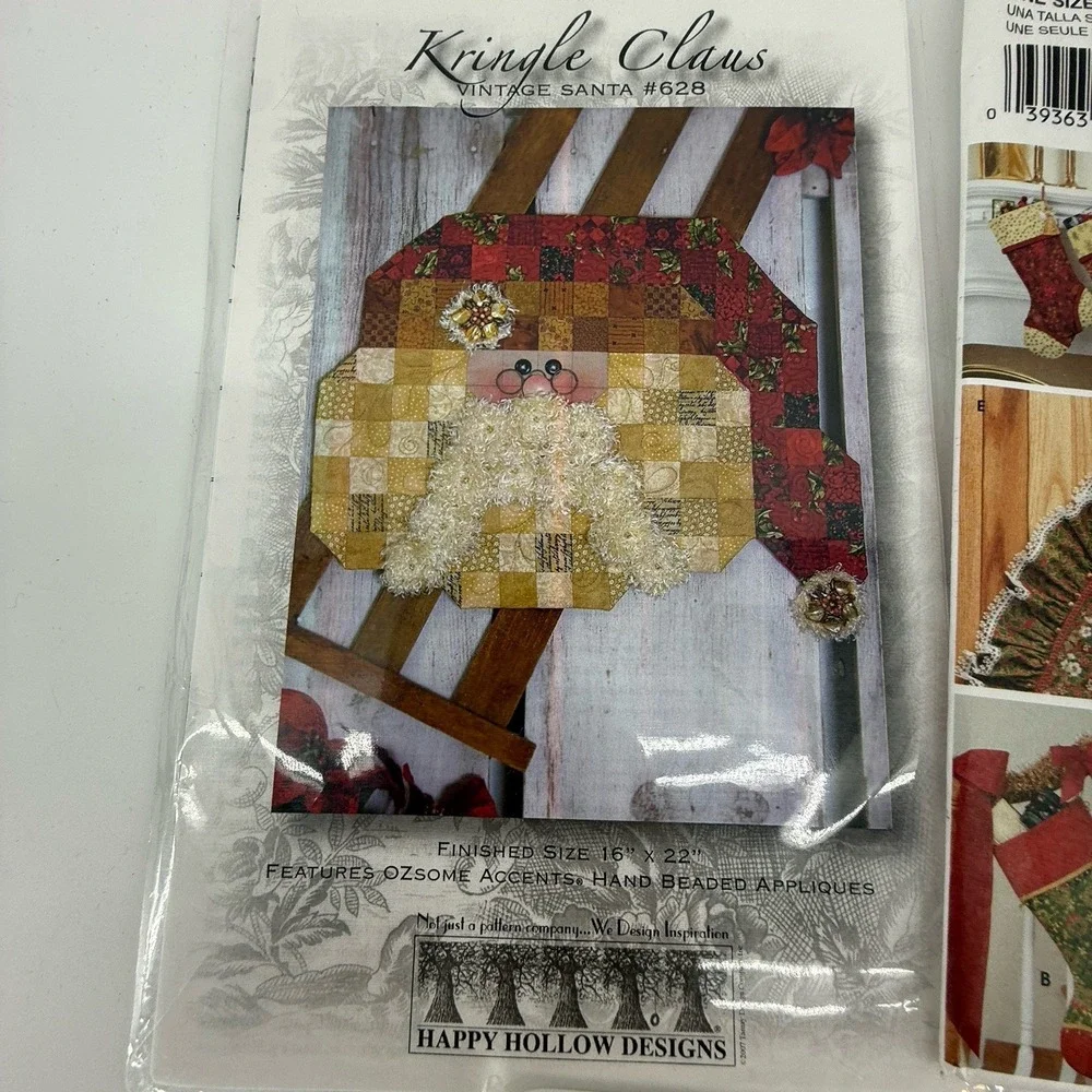 McCalls Simplicity Crafts‎ Pattern for Christmas Decor Kringle 3777 Uncut-FF